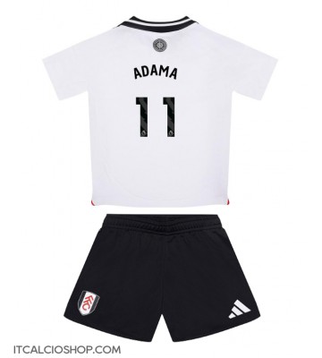 Fulham Adama Traore #11 Prima Maglia Bambino 2024-25 Manica Corta (+ Pantaloni corti)